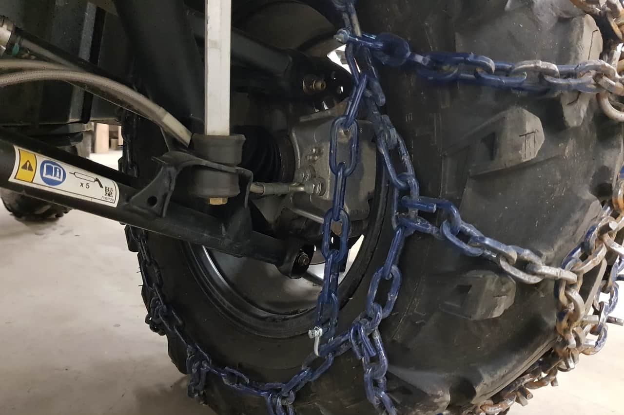 ATV chains secure