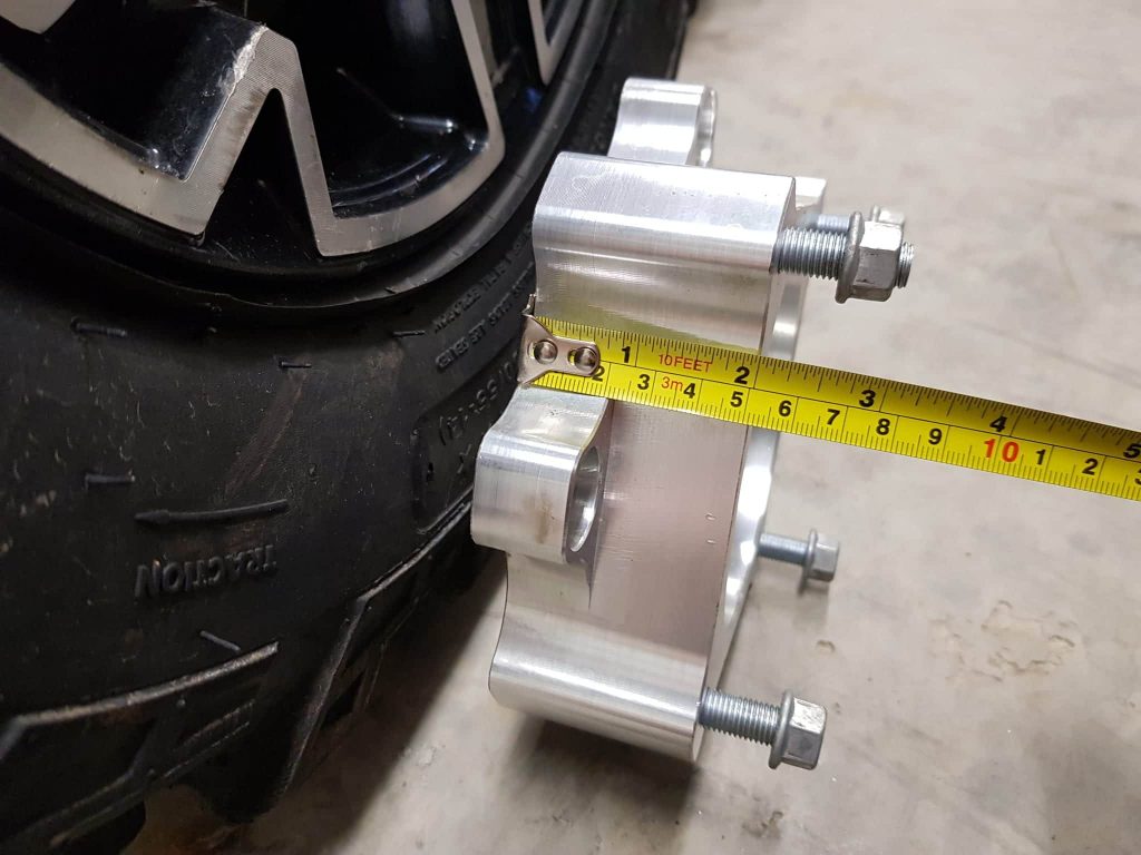 atv wheel spacer thickness size