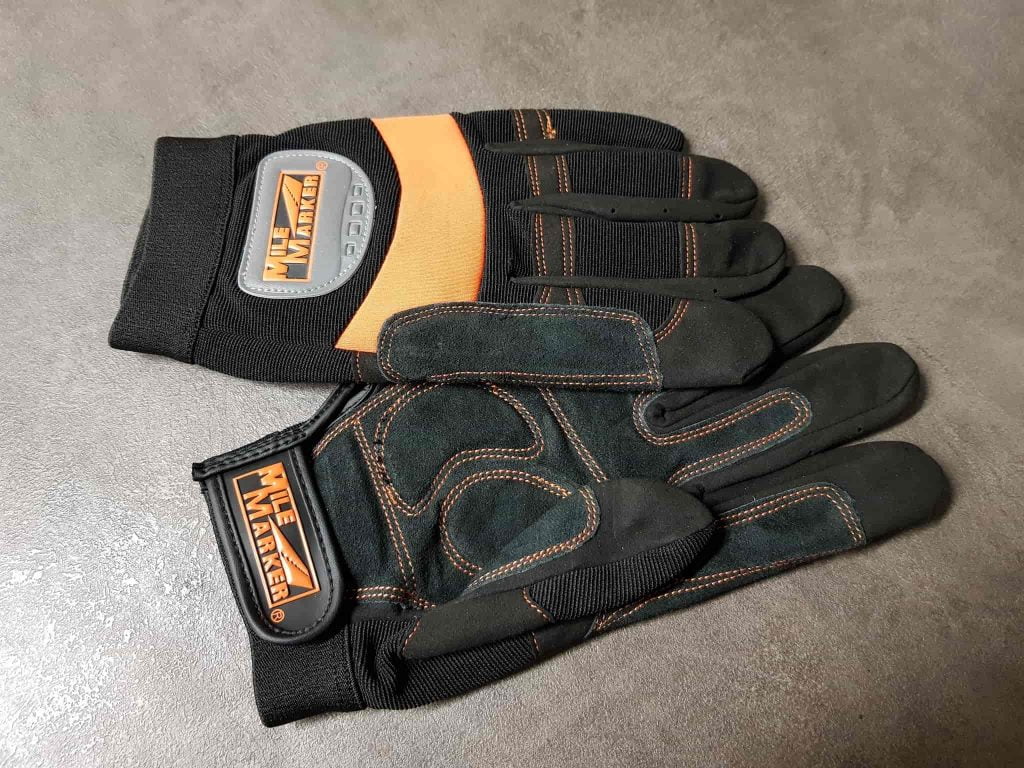 winching leather gloves