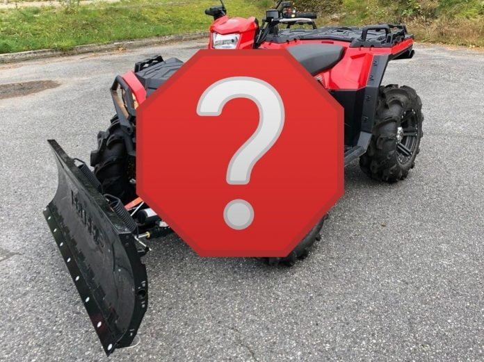 what is the best atv for plowing snow
