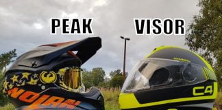 why do atv and motocross helmets have visors