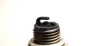 Carbon fouled spark plug