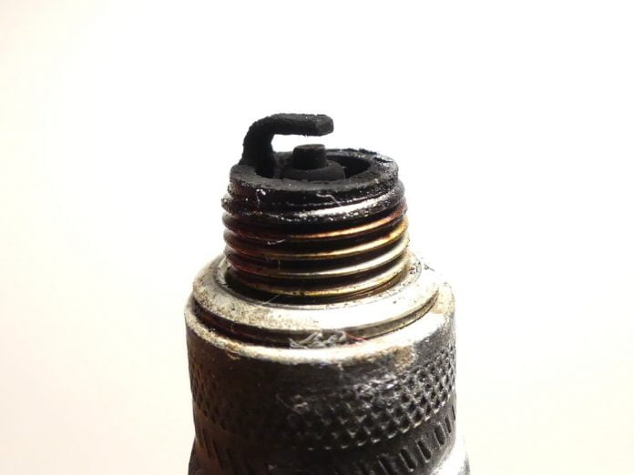 Carbon fouled spark plug